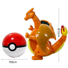 Load image into Gallery viewer, Glurak / Charizard Spiel Figur mit Pokeball Pokemon Spielzeug Set kaufen