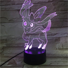 Lade das Bild in den Galerie-Viewer, Eevee / Evoli 3D LED Lampe (9 Motive) Nachtlicht, Tischlampe kaufen