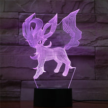 Lade das Bild in den Galerie-Viewer, Eevee / Evoli 3D LED Lampe (9 Motive) Nachtlicht, Tischlampe kaufen