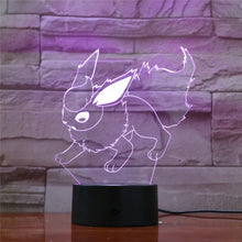Lade das Bild in den Galerie-Viewer, Eevee / Evoli 3D LED Lampe (9 Motive) Nachtlicht, Tischlampe kaufen