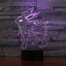 Lade das Bild in den Galerie-Viewer, Eevee / Evoli 3D LED Lampe (9 Motive) Nachtlicht, Tischlampe kaufen