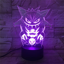 Load image into Gallery viewer, Gengar Nachttischlampe mit magischen Farbwechsel und 3D Pokemon Lampe kaufen