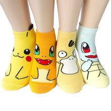Load image into Gallery viewer, Süße Pokemon Socken (Pikachu, Charmander, Enton oderSchiggy) kaufen