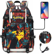 Load image into Gallery viewer, Pokemon Rucksack mit USB - ideal für Laptops kaufen