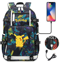 Load image into Gallery viewer, Pokemon Rucksack mit USB - ideal für Laptops kaufen