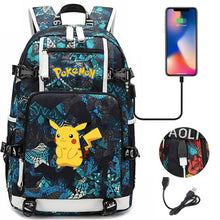 Load image into Gallery viewer, Pokemon Rucksack mit USB - ideal für Laptops kaufen