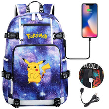 Load image into Gallery viewer, Pokemon Rucksack mit USB - ideal für Laptops kaufen