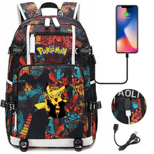 Load image into Gallery viewer, Pokemon Rucksack mit USB - ideal für Laptops kaufen