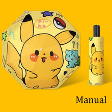 Load image into Gallery viewer, Pokemon Pikachu Regenschirme (Manuell oder Automatik) kaufen