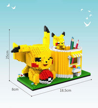 Load image into Gallery viewer, Pokemon Pikachu Baustein Set als Stiftehalter kaufen