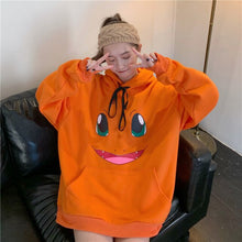 Lade das Bild in den Galerie-Viewer, Toller Pikachu, Glumanda, Schiggy oder Enton Pokemon Oversize Hoodie Pullover kaufen