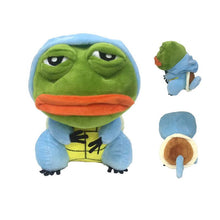 Lade das Bild in den Galerie-Viewer, Pikachu, Glumanda, Bisasam u. a. als Sad Frog Meme Cosplay Plüsch Pokemon (ca. 25cm) kaufen