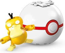 Load image into Gallery viewer, Pokeball Baustein mit Pokemon Figur - verschiedene Motive kaufen