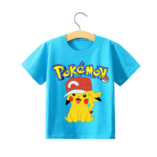 Load image into Gallery viewer, Pokemon Pikachu Kinder Sommer T-Shirts in vielen Motiven und Größen kaufen