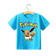 Load image into Gallery viewer, Pokemon Pikachu Kinder Sommer T-Shirts in vielen Motiven und Größen kaufen