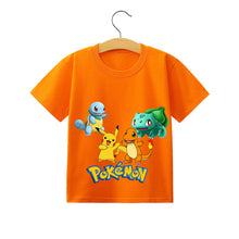 Load image into Gallery viewer, Pokemon Pikachu Kinder Sommer T-Shirts in vielen Motiven und Größen kaufen