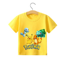 Load image into Gallery viewer, Pokemon Pikachu Kinder Sommer T-Shirts in vielen Motiven und Größen kaufen