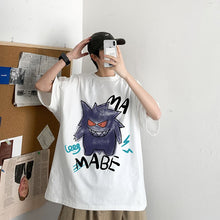 Load image into Gallery viewer, Cooles Oversize T-Shirt mit Pokémon Gengar Print kaufen