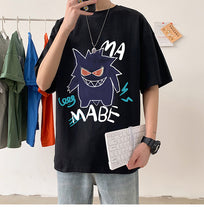 Load image into Gallery viewer, Cooles Oversize T-Shirt mit Pokémon Gengar Print kaufen