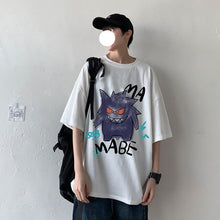 Load image into Gallery viewer, Cooles Oversize T-Shirt mit Pokémon Gengar Print kaufen