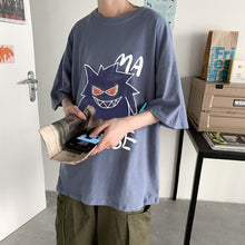 Load image into Gallery viewer, Cooles Oversize T-Shirt mit Pokémon Gengar Print kaufen