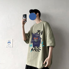Load image into Gallery viewer, Cooles Oversize T-Shirt mit Pokémon Gengar Print kaufen