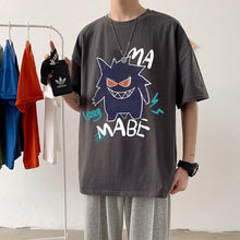 Load image into Gallery viewer, Cooles Oversize T-Shirt mit Pokémon Gengar Print kaufen