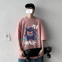 Load image into Gallery viewer, Cooles Oversize T-Shirt mit Pokémon Gengar Print kaufen