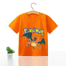 Load image into Gallery viewer, Pokemon Kinder Pikachu T-Shirt für den Sommer viele Motive kaufen