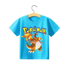 Load image into Gallery viewer, Pokemon Kinder Pikachu T-Shirt für den Sommer viele Motive kaufen