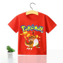 Load image into Gallery viewer, Pokemon Kinder Pikachu T-Shirt für den Sommer viele Motive kaufen