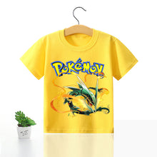 Load image into Gallery viewer, Pokemon Kinder Pikachu T-Shirt für den Sommer viele Motive kaufen