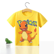 Load image into Gallery viewer, Pokemon Kinder Pikachu T-Shirt für den Sommer viele Motive kaufen