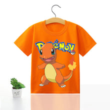 Load image into Gallery viewer, Pokemon Kinder Pikachu T-Shirt für den Sommer viele Motive kaufen