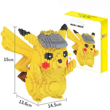 Load image into Gallery viewer, Detektiv Pikachu mit Mütze 3D Bausatz, 1400 Steine kaufen