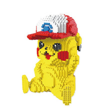 Load image into Gallery viewer, Pokémon Pikachu mit Ash Ketchums Basecap 3D Bausatz, 1931 Bausteine kaufen