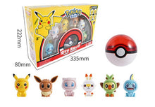 Lade das Bild in den Galerie-Viewer, Pokémon Spielbox mit Pokéball und gesichter-wechselnden Pokémons kaufen