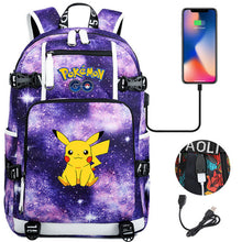 Load image into Gallery viewer, Pokémon Rucksack mit Smartphone Ladefunktion kaufen