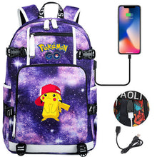 Load image into Gallery viewer, Pokémon Rucksack mit Smartphone Ladefunktion kaufen