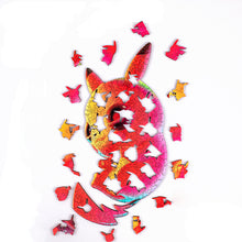 Lade das Bild in den Galerie-Viewer, Buntes Pikachu Puzzle aus Holz kaufen