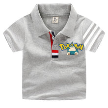 Load image into Gallery viewer, Pokemon Polo Shirts für Kinder mit vielen verschiedenen Motiven für den Sommer kaufen