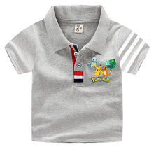 Load image into Gallery viewer, Pokemon Polo Shirts für Kinder mit vielen verschiedenen Motiven für den Sommer kaufen
