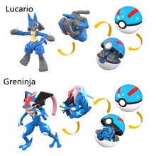 Lade das Bild in den Galerie-Viewer, Pokemon Spielzeug Set mit 2x Figur und 2x Pokeball (verschiedene Motive zur Wahl) kaufen
