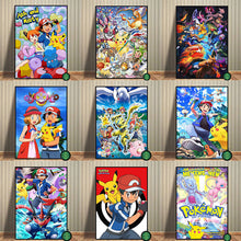 Load image into Gallery viewer, Pokemon Poster Kunstdrucke Ash Ketchum Pikachu Jigglypuff etc. kaufen