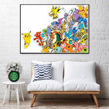 Load image into Gallery viewer, Pokemon Poster Kunstdrucke Ash Ketchum Pikachu Jigglypuff etc. kaufen