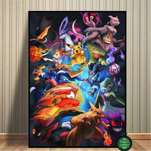 Load image into Gallery viewer, Pokemon Poster Kunstdrucke Ash Ketchum Pikachu Jigglypuff etc. kaufen