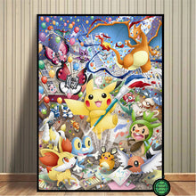 Load image into Gallery viewer, Pokemon Poster Kunstdrucke Ash Ketchum Pikachu Jigglypuff etc. kaufen
