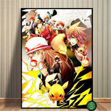 Load image into Gallery viewer, Pokemon Poster Kunstdrucke Ash Ketchum Pikachu Jigglypuff etc. kaufen