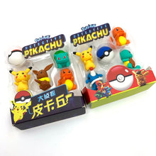 Load image into Gallery viewer, Pokemon Pikachu 3in1 Radiergummi Set (zufällige Auswahl) kaufen