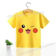 Load image into Gallery viewer, Kinder T-Shirts mit niedlichen Pokemon oder Pikachu Motiven kaufen